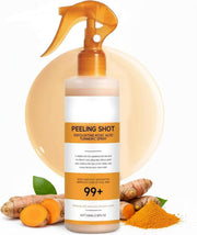 Body Keratin Care Kojic Acid Turmeric Spray Gently Exfoliating Peeling Solution Skincare with Retinol, Glutathione, Niacinamide, Vitamin B, C, E for All Skin Types (White Rice Peeling Ampoule) - Kojic Acid