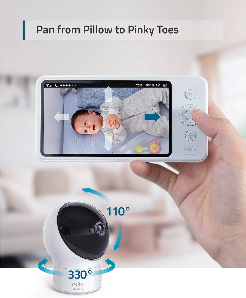 eufy Security Space View Baby Monitor B2C - UK GrayWhite - T83002D3