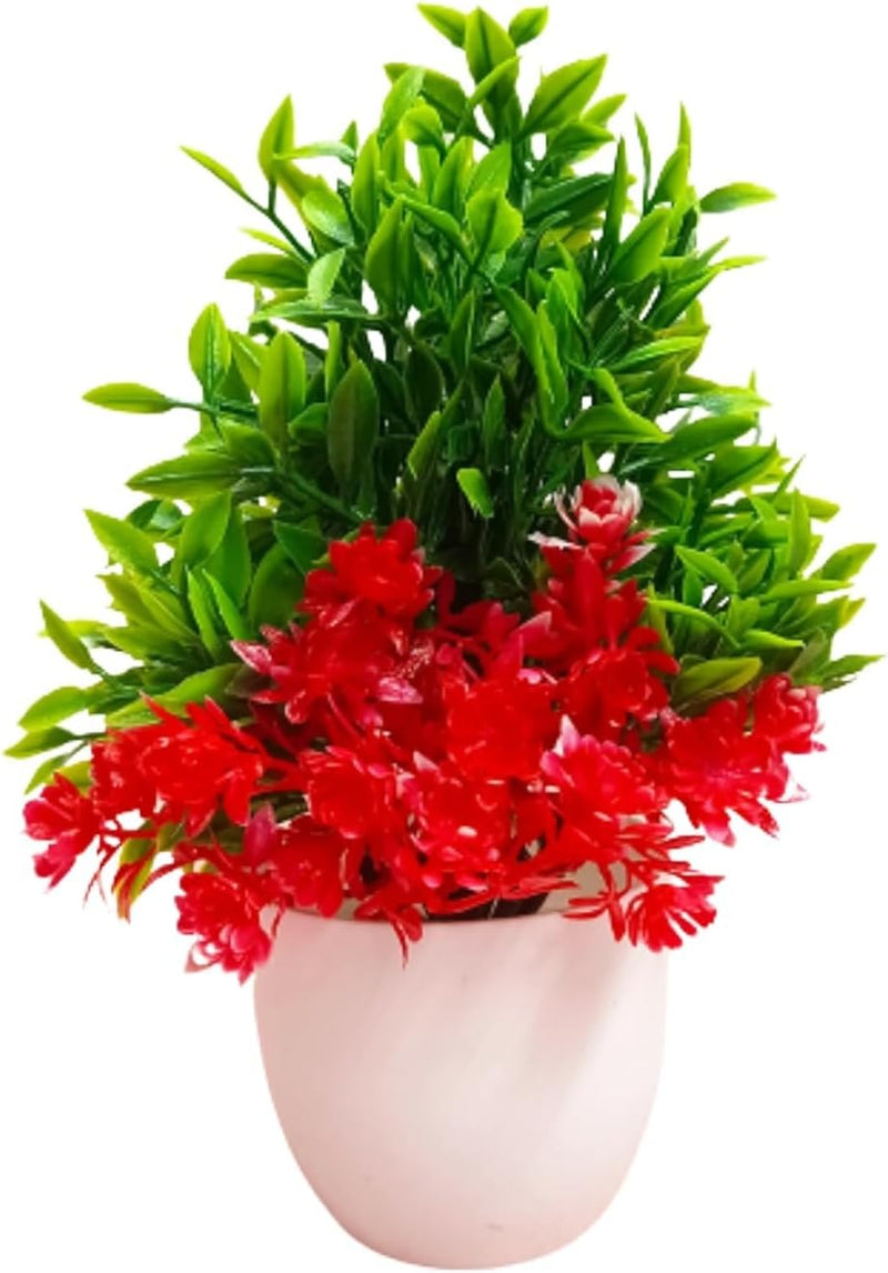 Dekorly Artificial Potted Plants, 8 Pack Artificial Plastic Eucalyptus Plants Small Indoor Potted Houseplants, Small Faux Plants for Home Decor Bathroom Office Farmhouse (Set 0F 8)