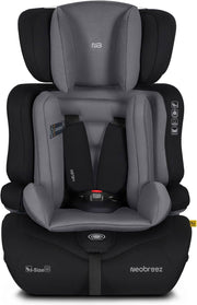 I-ELEK Universal Baby/Kids/Child/Toddler Safety 3-In-1 Car Seat,I-Size,ECER129,High Back Booster Car Seat,Adjustable Headrest,3-Point Safety Belt,5 Point Harness,9-36 Kg,9m-12Yrs,Group 1/2/3 - Black/Dark Gray