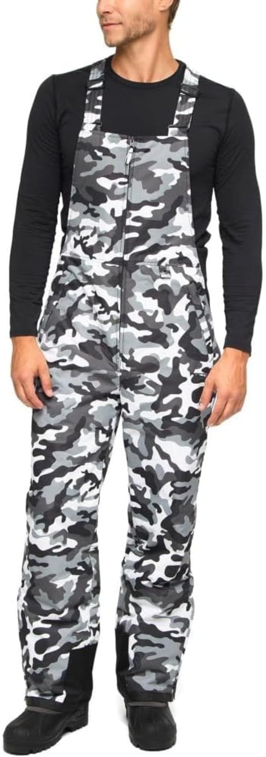 Men's Men's Classic Insulated Overalls Bib skiing-pants - XX-Large/32" Inseam Black