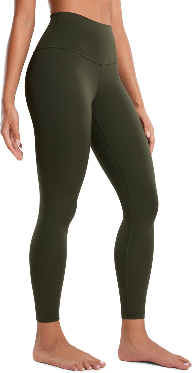 Women's Butter Luxe Leggings 25 Inches - High Waisted Buttery Soft Comfort Lounge Leggings