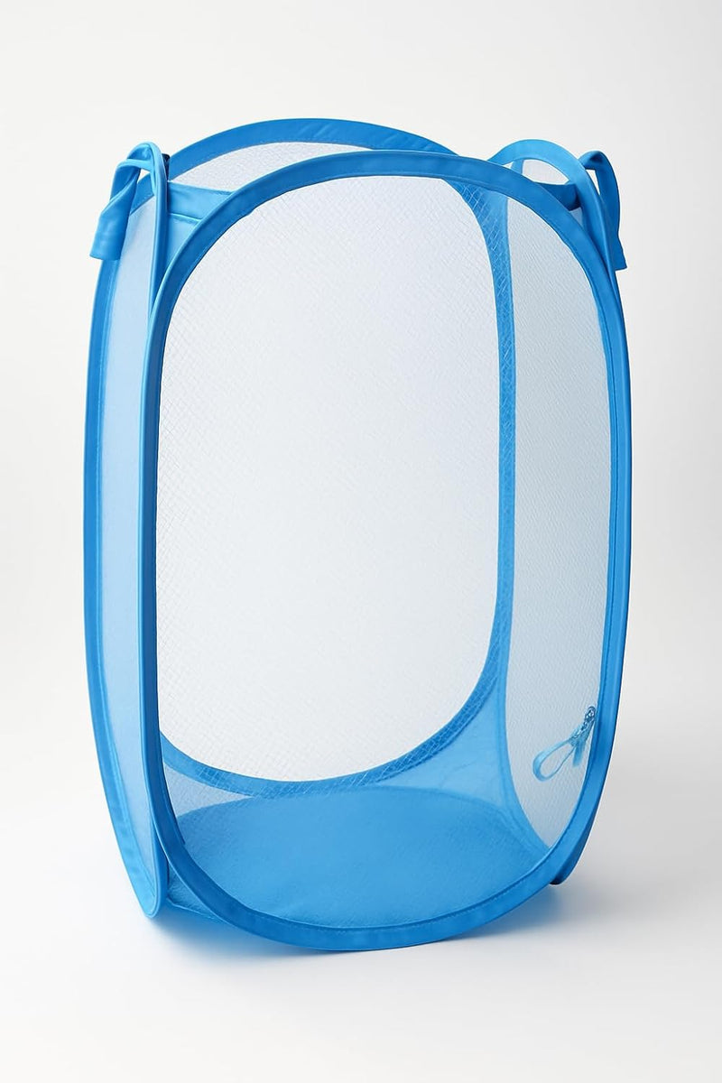 Kuber Industries Nylon Mesh Laundry BasketSturdy Material & Durable HandlesNetted Lightweight Laundry Bag (Assorted)