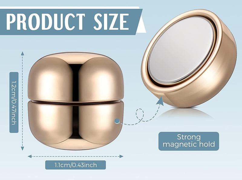 Wawasia 8 Pieces Hijab Magnetic Pins, Multi-Use Hijab Magnets, Professional Pinless Magnetic Hijab Pins, Scarf Magnetic Pin Scarf Magnetic Clasp, Shiny and Matte Style Pack