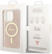 CG MOBILE Guess HC Magfit 4G Case For iPhone 15 Pro (Pink)