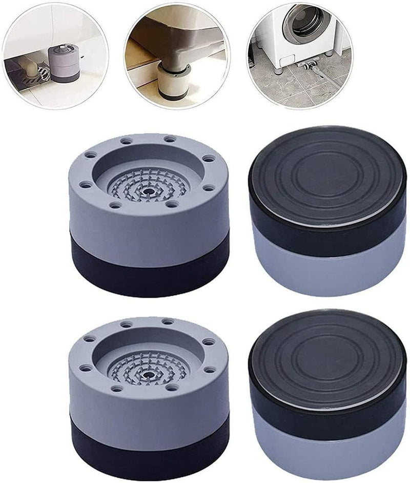 KOOLTI 4PCS Shock and Noise Cancelling Washing Machine Support, Anti-Vibration Pads for Washer and Dryer, Foot Pads for All Washers