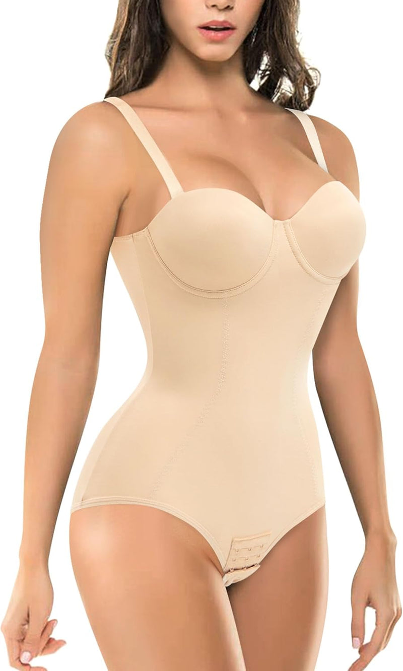Women Brabic Bodysuit Shapewear for Women Tummy Control shapewear bodysuit - Beige