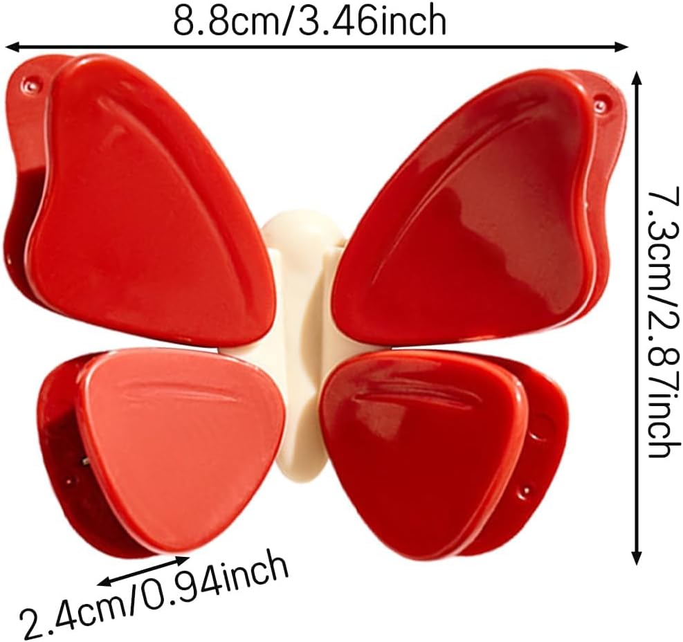 4Pcs Bag Clips, Chip Clips, Cute Sealing clips for Food & Snack Bag, Detachable Butterfly Magnetic Chip, Fridge Magnetic food Clips for Snack Airtight Seal – image 5