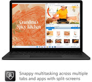 Microsoft Surface Laptop 5 with 13.5" 2256 x 1504 display, Intel i5-1235U, Integrated Iris Graphics, 8GB RAM, 512GB SSD, Windows 11, Black - [R1S-00039], 13.5 Inch UAE Model