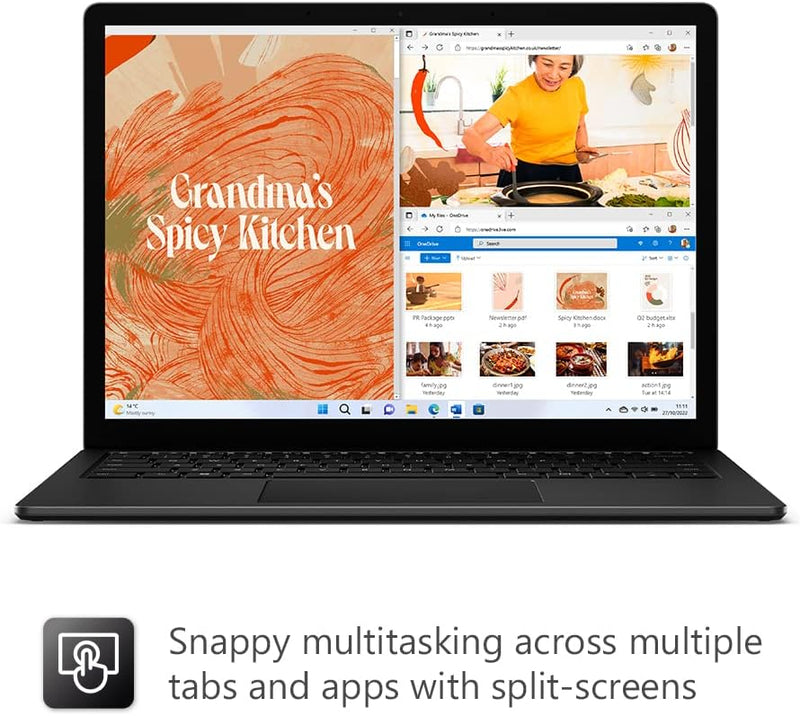 Microsoft Surface Laptop 5 with 13.5" 2256 x 1504 display, Intel i5-1235U, Integrated Iris Graphics, 8GB RAM, 512GB SSD, Windows 11, Black - [R1S-00039], 13.5 Inch UAE Model