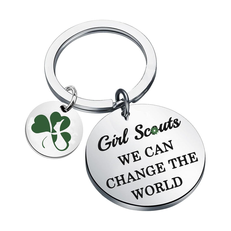 KUIYAI Girl Scouts Gift Girl Scout Leader Gift Scouts Troop Gift Scoutmaster Gift Girl Scout Camper Gift Scout Cookie Gift, Metal, stainless steel