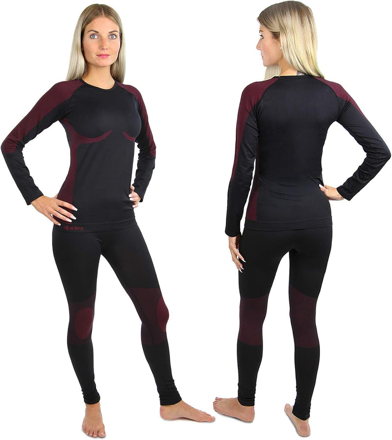 ALPIDEX Women's Thermal Underwear Functional Outfit Ski Set Warm Flexible Breathable Winter Autumn