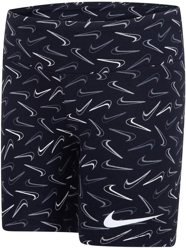NKG SWOOSH LOGO BIKE SHORTS for Unisex Kids BLACK 6X