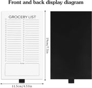 BIGTHREE 2 Pack Magnetic Notepads for Refrigerator, Shopping List Notepads for Organization, List Magnet Pads, Memo Notepads, Grocery List Notepad, 60 Sheets per Note Pads To-Do List