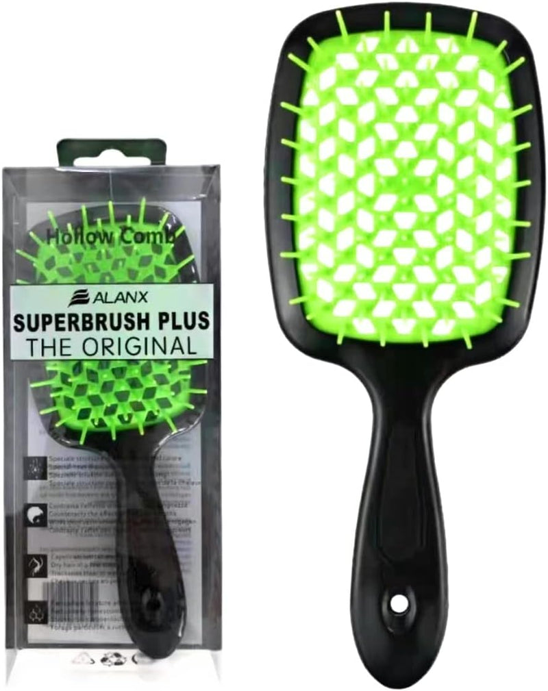 ALANX Detangler Hairbrush ï¼ŒMassage Curl Combï¼ŒDetangling Hair Brush for Women, Girls and Kids for Wet, Dryï¼ŒFine, Curly, Thick and Long Hair (WHITE/YELLOW)