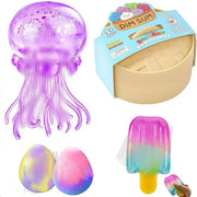 SLEEPHEAD Glitter Dumpling Squishy Mystery BoxJellyfish Squishy, Ice Cream Squishy ToyEaster Egg Squishy Set