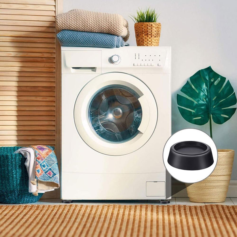 Gwolf Vibration Damper Washing Machine, 4 Pieces Non-Slip Mat Washing Machine - Prevent the Washing Machine from Moving - Anti-Vibration Mat Washing Machine for Washing Machines & Dryers (4.45 cm)