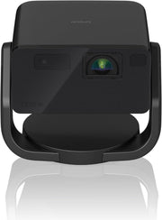 Epson EF-21 Mini Smart Laser Projector, Full HD, 1000 Lumens, 150 Inch Display with HDR, Google TV, Dolby Atmos Sound, Gaming & Home Cinema Quartz Rose - Onyx Black