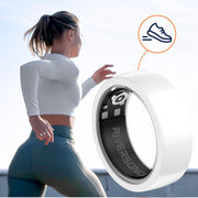 Riversong Smart Ring with Nano Ceramic Design, 24/7 Heart Rate & Sleep Monitor, SP02 Tracking, Activity & Calories Tracking, 3-Day Battery, IP68 Water Resistant, Compatible with iOS & Android
