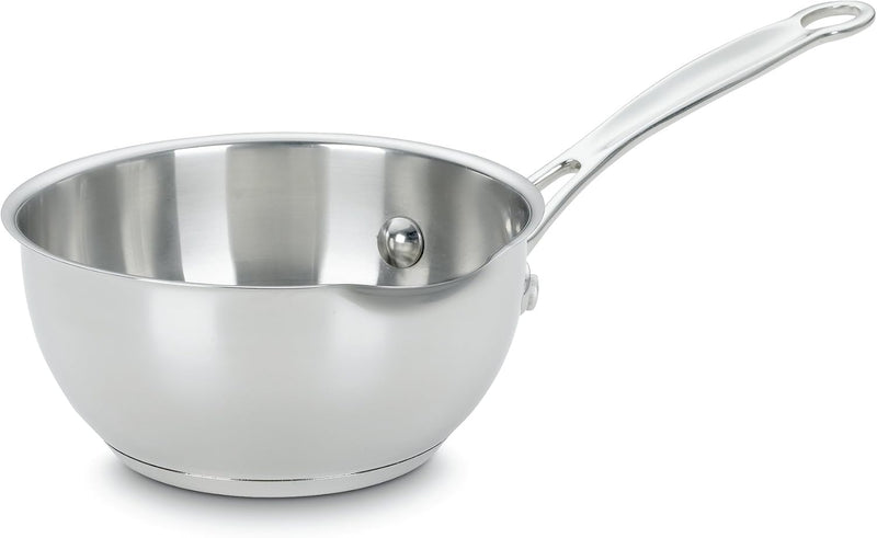 Cuisinart 744-24 Chef's Classic Stainless Stockpot with Cover, 6-Quart - Open Pour Saucier