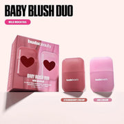Huda Beauty Baby Blush Mild Mocktail Duo Kit - Liquid Blush - 2x2ml - Strawberry Cream and Ube Cream