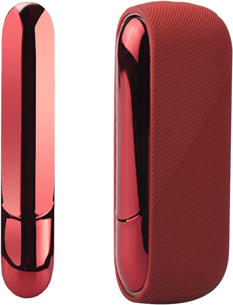 Phantasy Protective Cover Set for IQOS 3/3 Duo Electronic Cigarette, 3 in 1 Magnetic Side Case for Pc Decoration Accessories for Replaceable Covers, Fuchsia