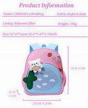 Toddler Backpack Kids Cute Cartoon Schoolbag Lightweight Bookbags Daypack School Backpack with Adujustable Strap Small Preschool Daycare Bag with Ornament for Girls Boys (Pink-03)