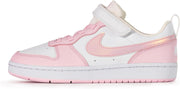 COURT BOROUGH LOW RECRAFT BPV unisex-child LACED SHOES - WHITE/PINK FOAM