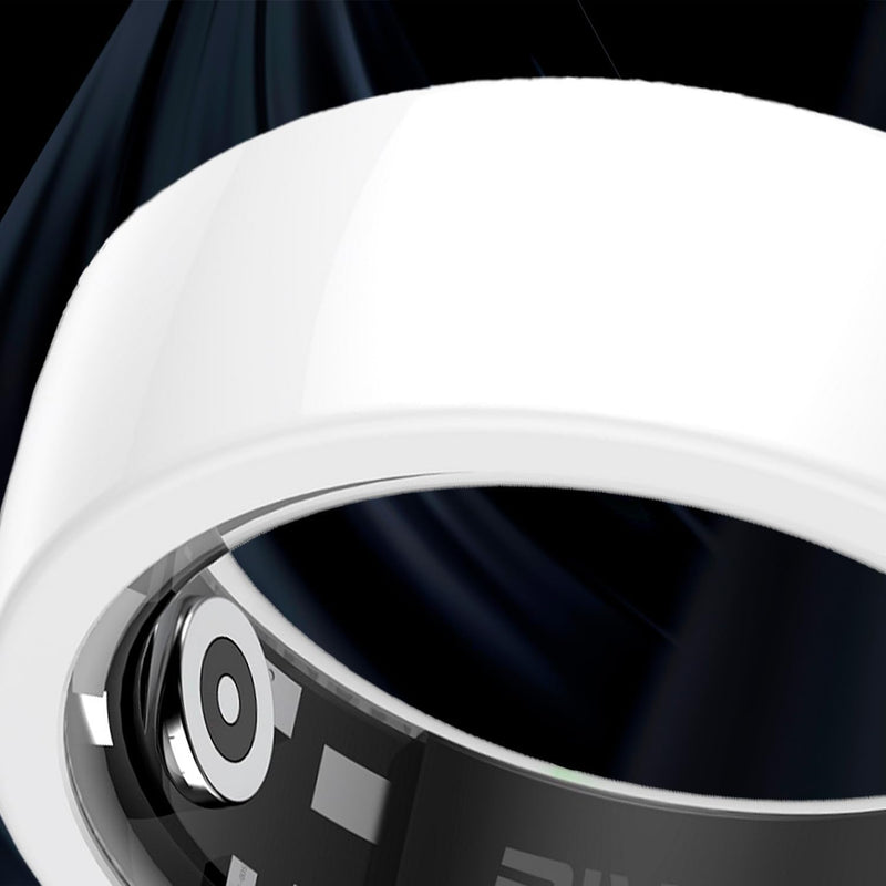 Riversong Smart Ring with Nano Ceramic Design, 24/7 Heart Rate & Sleep Monitor, SP02 Tracking, Activity & Calories Tracking, 3-Day Battery, IP68 Water Resistant, Compatible with iOS & Android