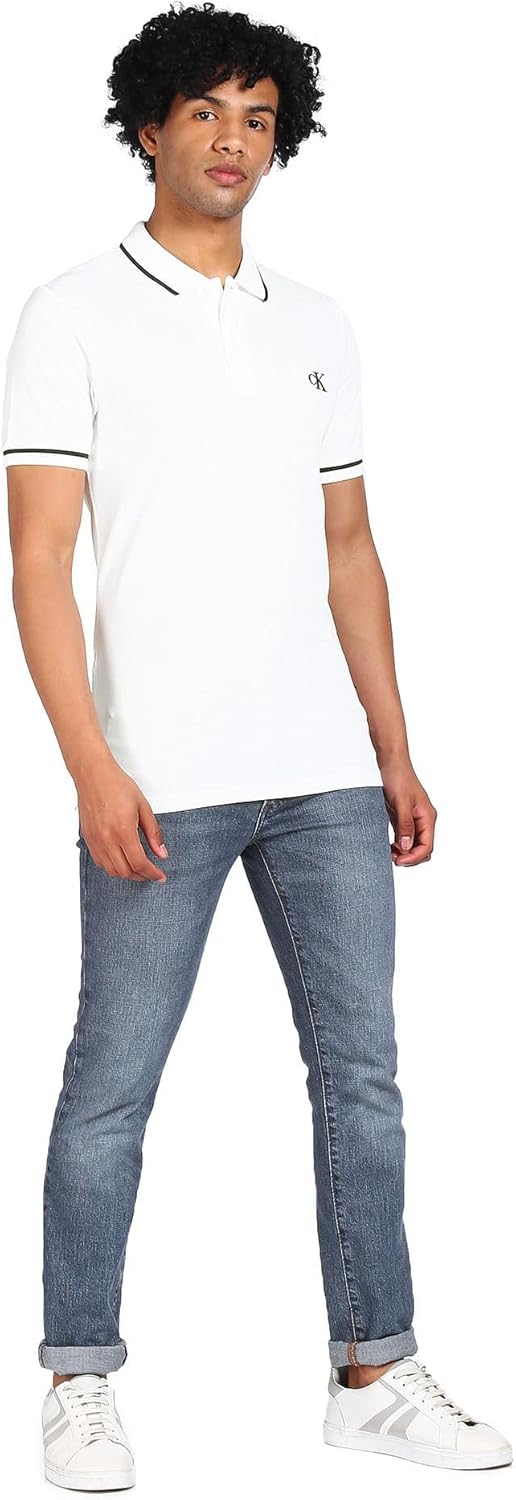 Calvin Klein Jeans Mens Tipping Slim Polo Polo Shirt