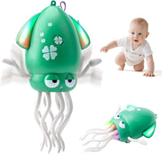 SKY-TOUCH Electric Dancing Octopus Toy, Rechargeable Crawling Octopus Toy with LED Light Music, Funny Electric Baby Sensory Toys, Magical Dancing Toys for 3 + Year Old Boys Girls