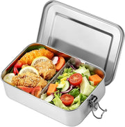HASTHIP Stainless Steel Bento Box 850ml, Leak-Proof Lunch Box with Removable Compartment, Durable Portable Food Container for Kids and Adults, Dishwasher Safe Meal Prep Storage