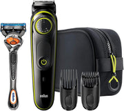 Braun Body Groomer Series 3, BG 3530 with 3+ Accessories, Extra Skin Protection, 80 Min Battery Life, Gentle Shaving & Trimming, Waterproof, Designed in Germany - Grey - BT 3941TS