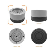 KUANDARM Shock and Noise Cancelling Washing Machine Support, Washing Machine Rubber Feet Pads, Anti Vibrasion Pads for Protects Laundry Room Floor (Blue)