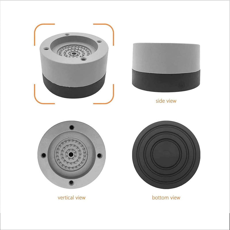 KUANDARM Shock and Noise Cancelling Washing Machine Support, Washing Machine Rubber Feet Pads, Anti Vibrasion Pads for Protects Laundry Room Floor (Blue)