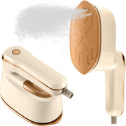 Steamer, 2-IN-1 Iron Steamer for Clothes, Powerful Travel Steamer Iron for Travel, 1100W, 15S Fast Heat-up, 3 Steam Levels Output, Portable Steamer Clothes for Travel Home & Office - Yellow 220-240V