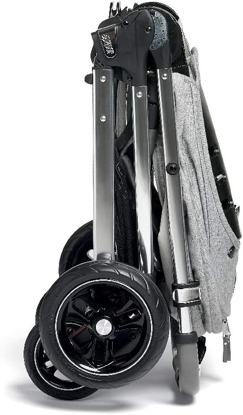 Mamas & Papas Flip XT3 Pushchair, Buggy, Pram, One handed Fold, Large Hood, 11.3 kg - Skyline Grey