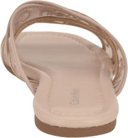 Women's Bestina Flat Sandal - Light Natural Logo 110
