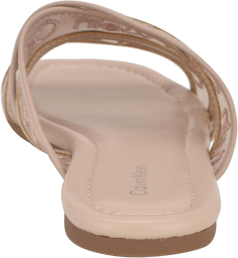 Women's Bestina Flat Sandal - Light Natural Logo 110