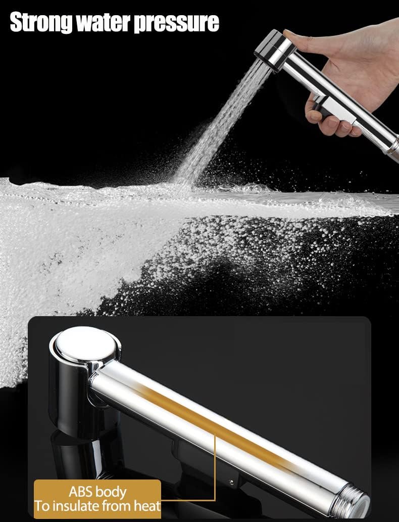 MILIWAN Handheld Bidet Sprayer Toilet Jet Spray Shower Stainless Steel Toilet Bidet Attachment with Hose Sink Shower Head Faucet Diverter for Feminine Wash, Baby Cloth Diaper Washer