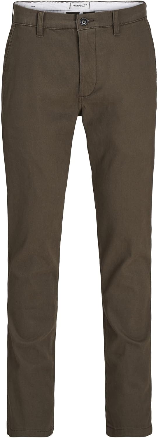 mens JPSTMARCO JJBOWIE NOOS Chinos (pack of 1) - Wren