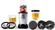 Magic Bullet, Multi-Function High-Speed Blender ,Black/Silver,4 Piece Set, MB4-0612 - 9 Piece Set