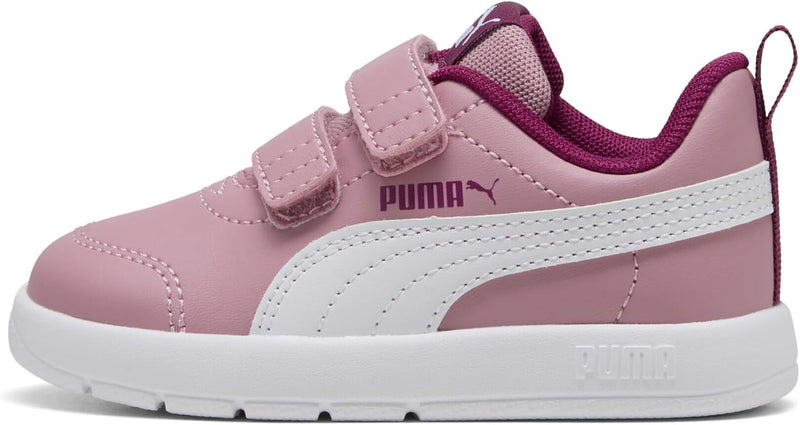 PUMA Courtflex V3 V Inf Poised Pink-PUMA Whit unisex-child Shoes
