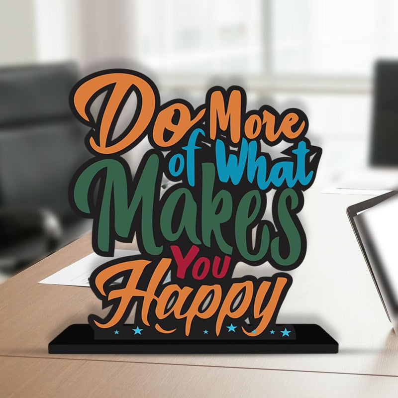 Artvibes Wooden Idols and Figurine Good Food is Good Mood Restaurant Cafe Quotes Table Decoration for Office Desk | Home Decor | Living Room | Modern Art Wood Showpiece Gift Item (SP_1128N)