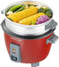 KENWOOD 2-in-1 Rice Cooker 0.6L 3-Cups Rice with Food Steamer Basket, Non-Stick Cooking Pot, Temepered Glass Lid, Warm/Cook Lights, Spatula Holder, Detachable Cord RCM30.000RD Red