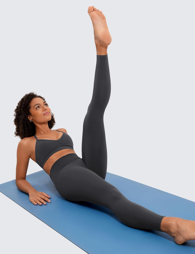 CRZ YOGA Women's Butter Luxe Leggings 25 Inches - High Waisted Buttery Soft Comfort Lounge Leggings