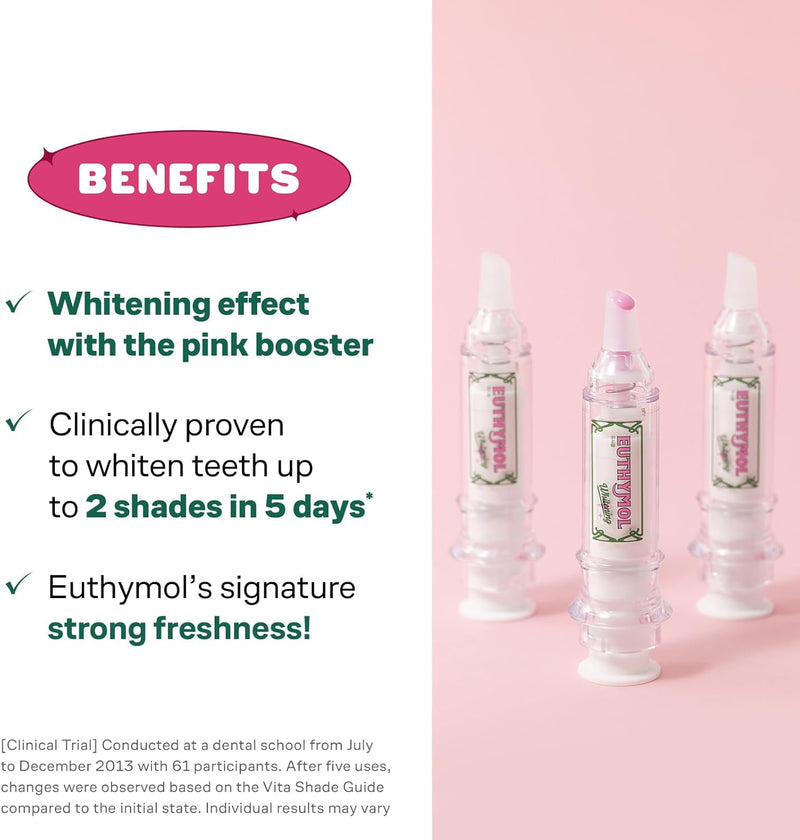Euthymol Whitening Program (Booster + Patch 5 Piece Set) (Whitening Booster Strips 5P