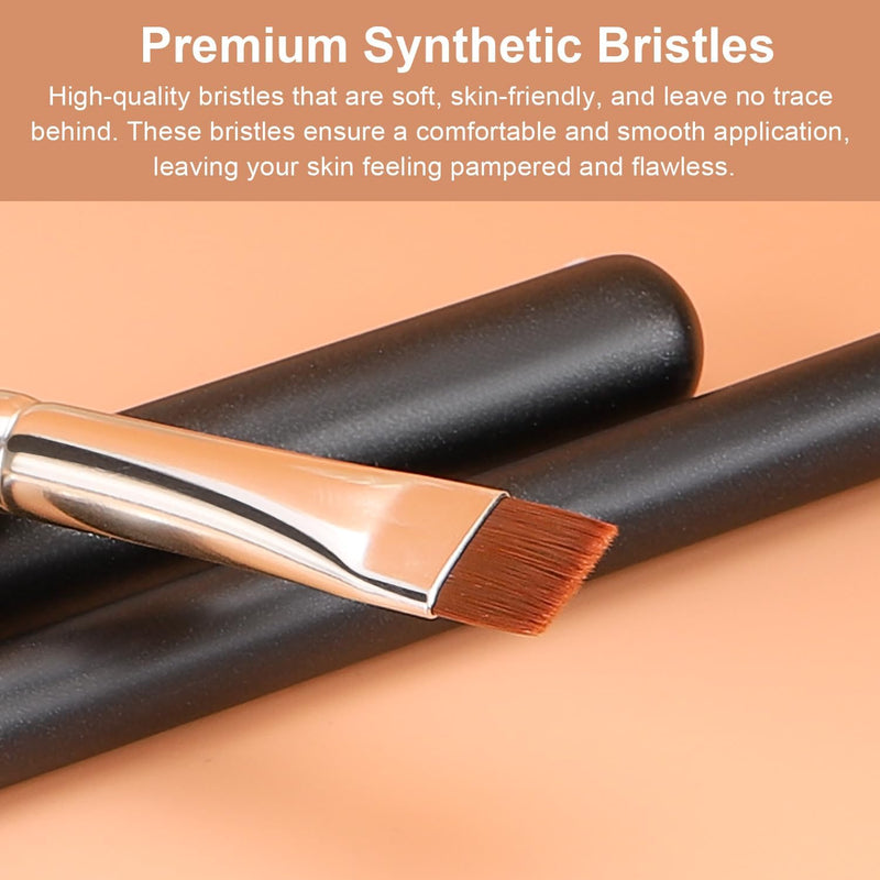 TEOYALL Angled Foundation Contour Brush, Synthetic Kabuki Brush for Concealing Blending Setting Buffing with Liquid, Cream and Powder Cosmetic (170S)