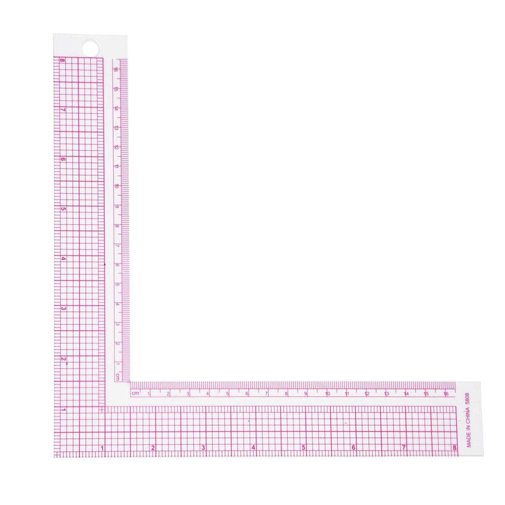 Plastic L Shape Ruler Curve Sewing Measure Professional Tailor Craft Tool for Drafting (5808)
