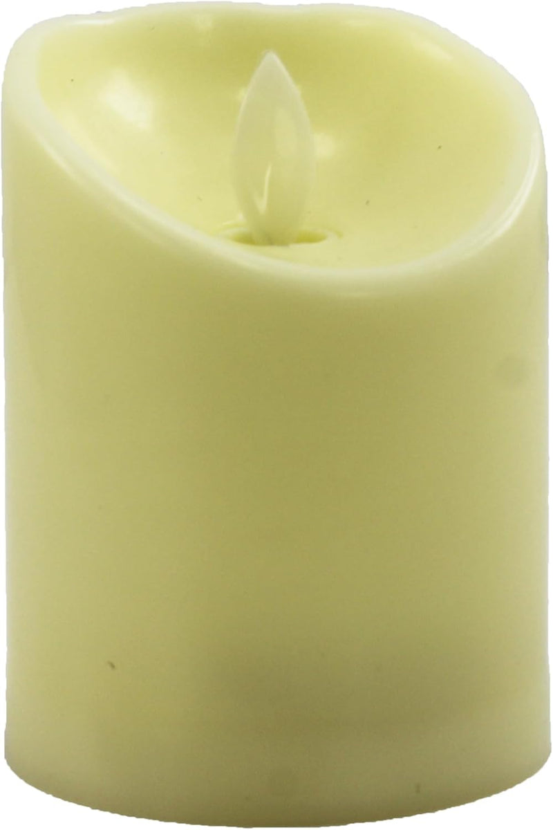 LED Plastic Candle Warm Soft Glow Battery Operated Decorative Light for Home, Bedroom, Party & Holiday Décor, 7.5x10cm